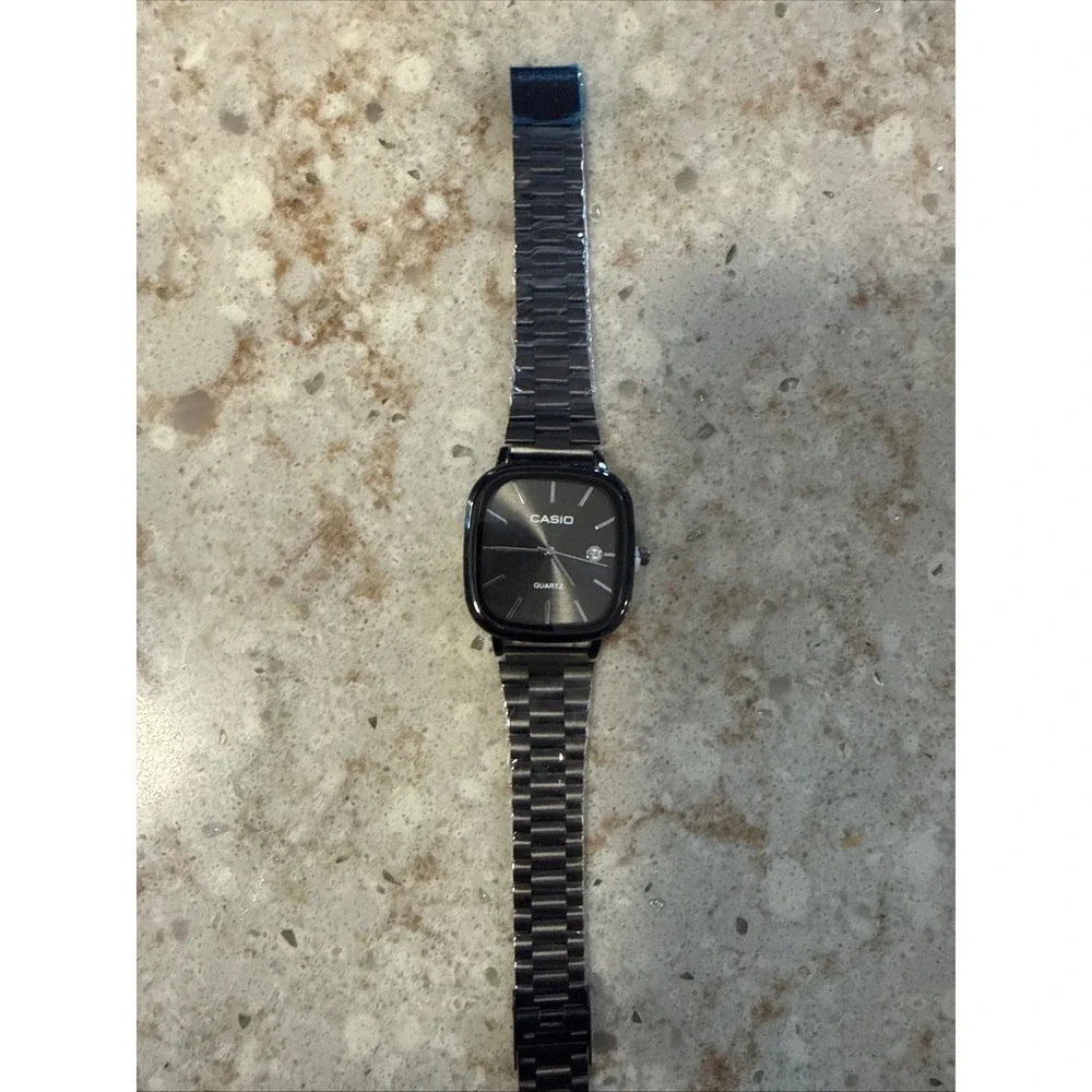 Casio Old Money Classic Quartz Watch Black Stainless Steel A168 3298 Boxed